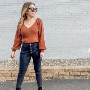 Abercrombie Balloon Sleeve Sweater